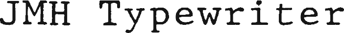 JMHTypewritermono-Regular