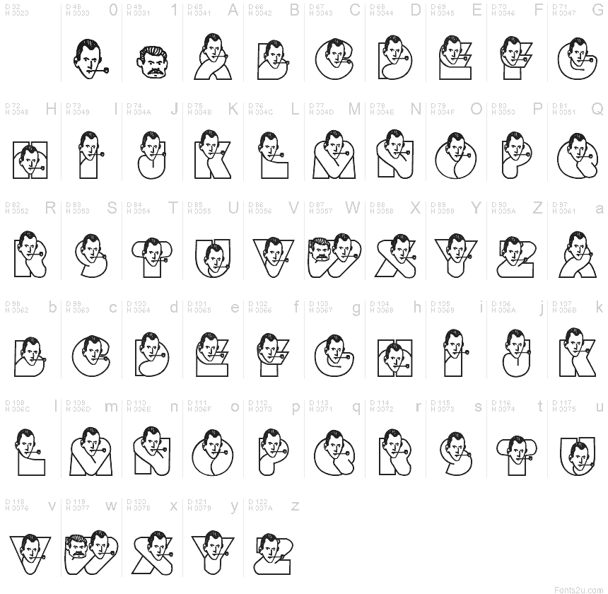 Basic Latin - charmap