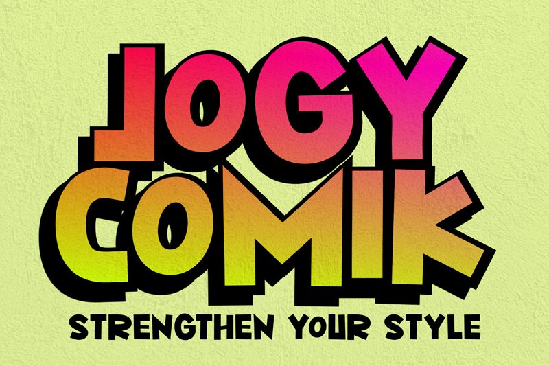 Jogy Comik — Apresentação da fonte