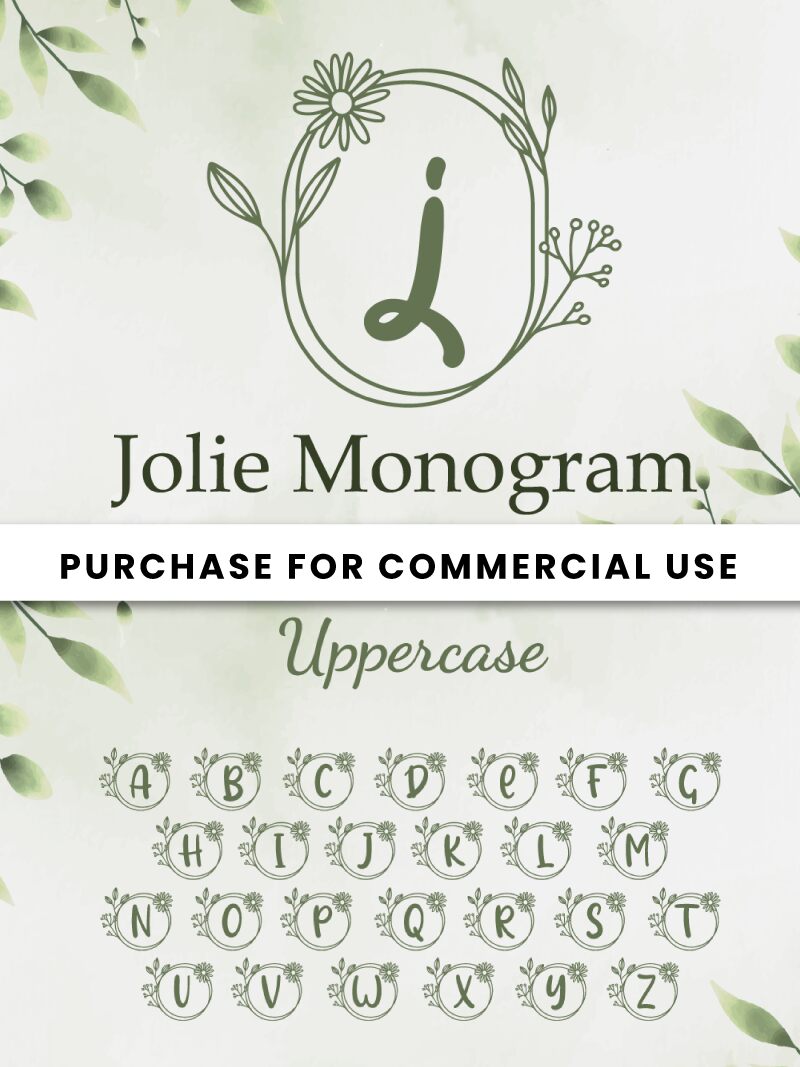 Jolie Monogram Czcionka