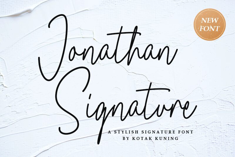 Jonathan Signature Czcionka