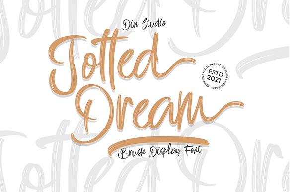 Jotted Dream Carattere