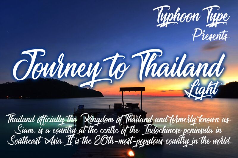 Journey to Thailand Fonte