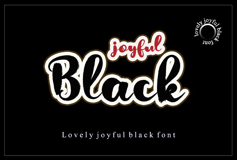 Joyful Black Schriftart