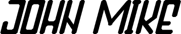 Preview of the John Mike Demo Italic font