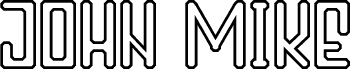 Preview of the John Mike Demo Outline font