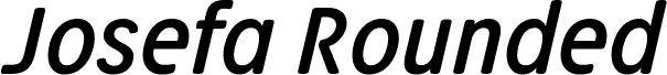 Josefa Rounded Reduced Book Italic