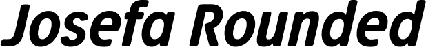 Josefa Rounded Reduced Medium Italic