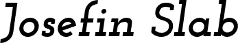 Josefin Slab Bold Italic