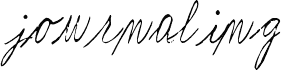 Journaling by Marta van Eck Italic