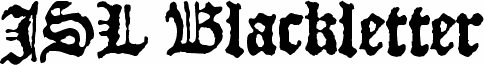 Anteprima del carattere JSL Blackletter