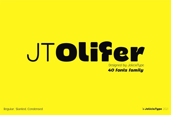 JT Olifer Schriftart