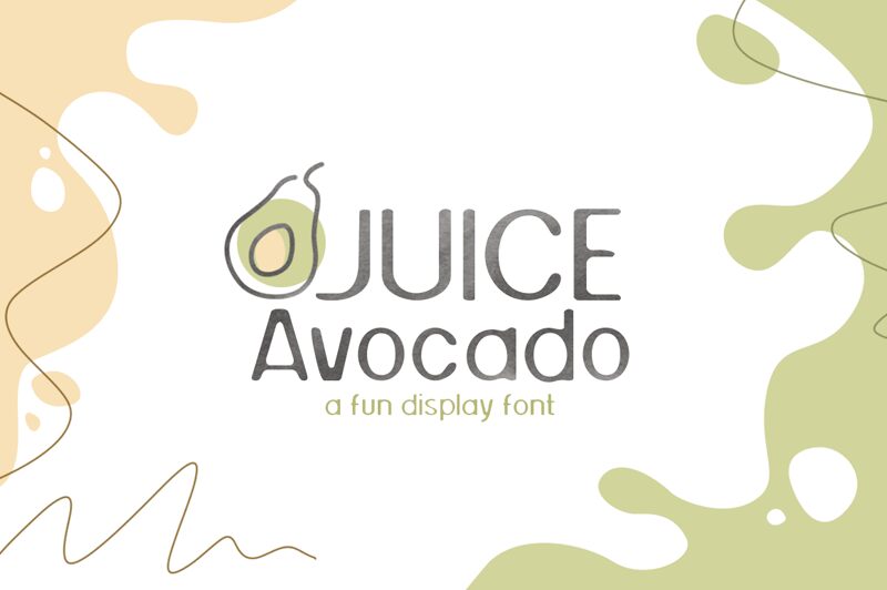 Juice Avocado Czcionka
