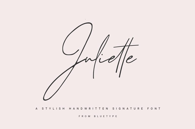 Juliette Schriftart