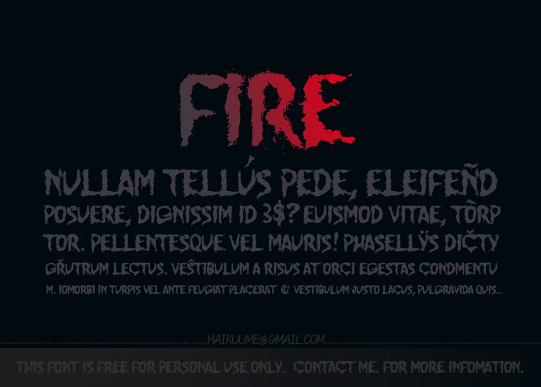 JUMP BURN IP Czcionka