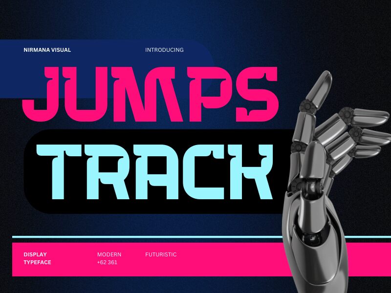 Jumps Track Schriftart