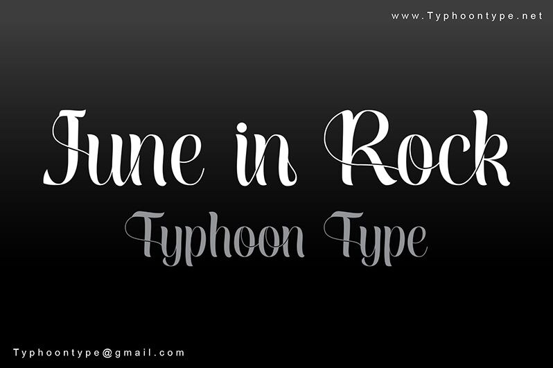 June in Rock Шрифт