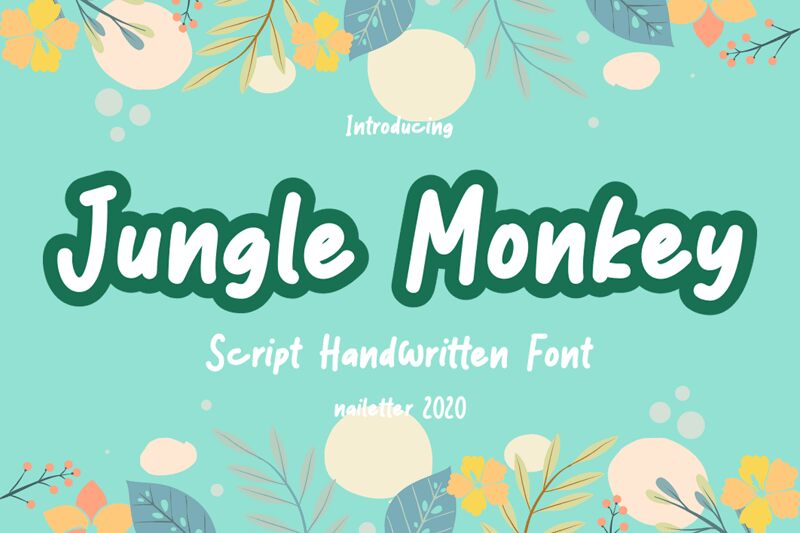 Jungle Monkey Czcionka