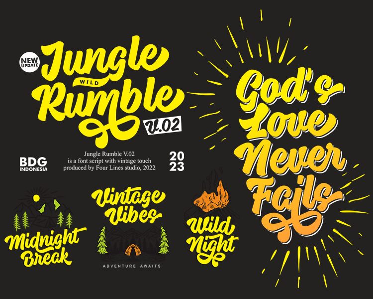 Jungle Rumble Schriftart