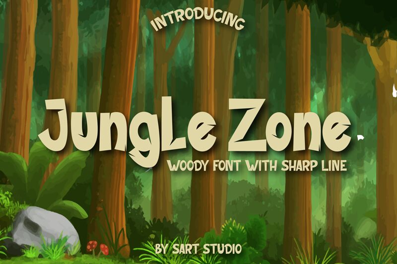 Jungle Zone Czcionka