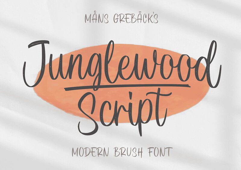 Junglewood Script Schriftart