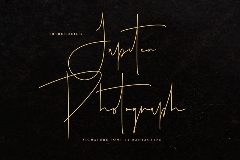 Jupiter Photograph Schriftart