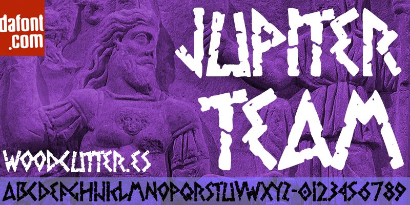 jupiter team Schriftart