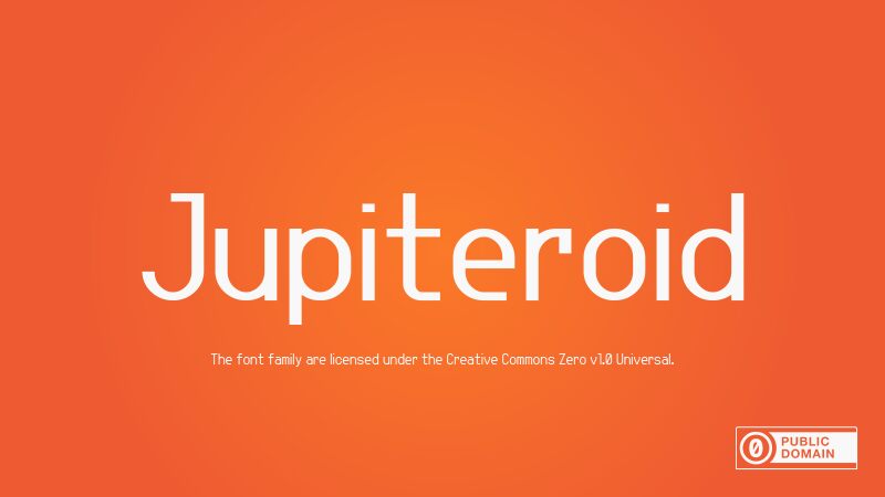 Jupiteroid Schriftart