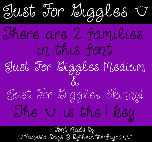 Just For Giggles Schriftart