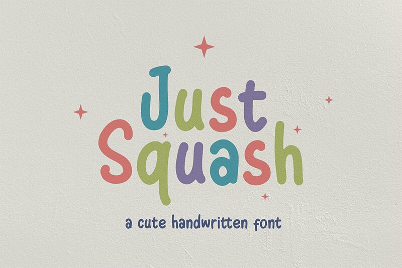 Just Squash Czcionka