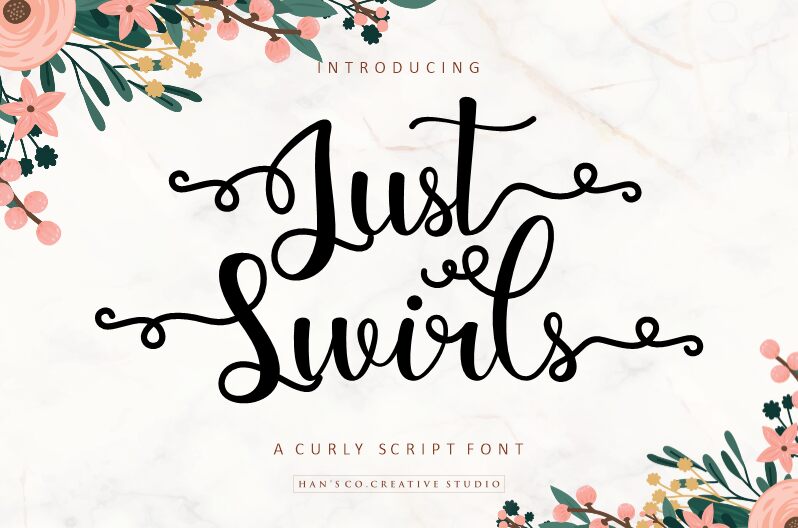 Just Swirls Druh písma