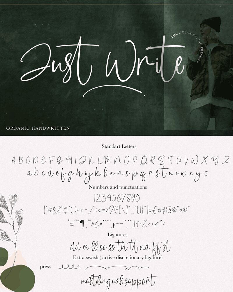Just Write Schriftart
