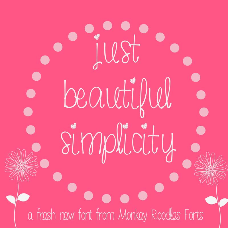 justbeautifulsimplicity — Presentazione del carattere