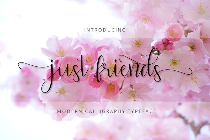 just friends Schriftart