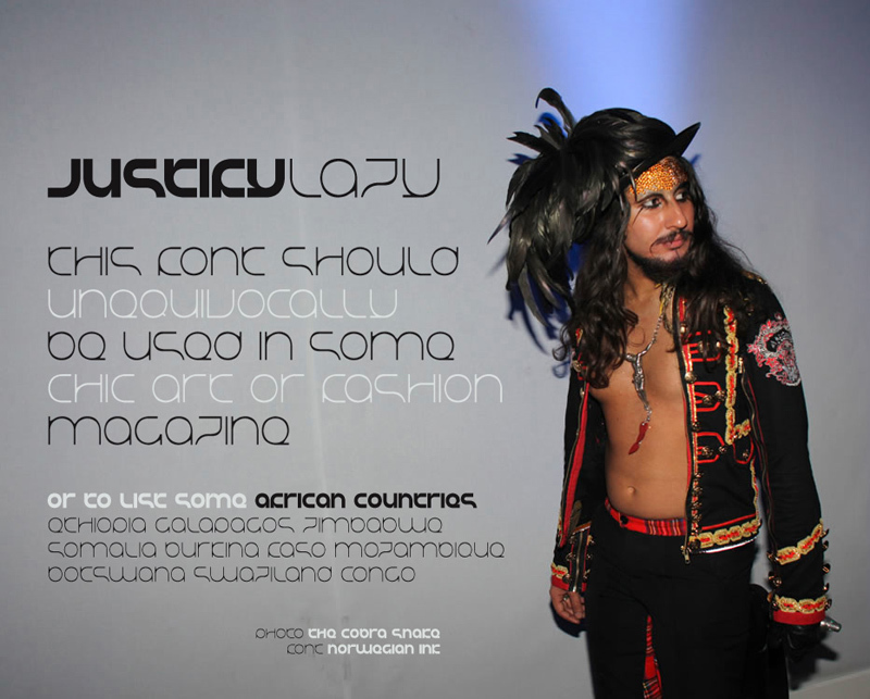 JUSTIFYlazy Schriftart