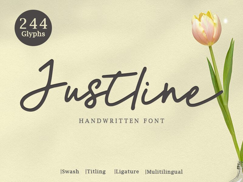 Justline Schriftart