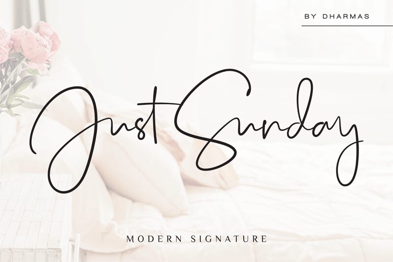 Just Sunday Schriftart
