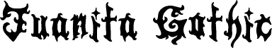 Juanita Gothic font
