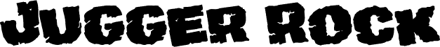 Preview of the Jugger Rock Rotated font