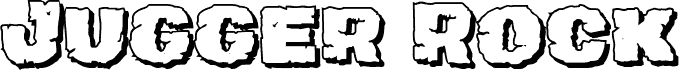 Preview of the Jugger Rock Shadow font