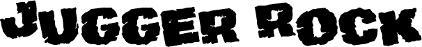 Preview of the Jugger Rock Staggered Rotated font