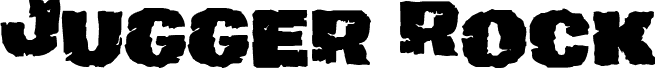 Preview of the Jugger Rock Staggered font