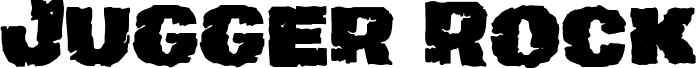 Preview of the Jugger Rock font