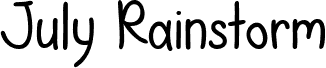 July Rainstorm