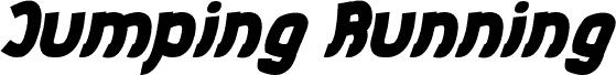 Vorschau der Schriftart Jumping Running Bold Italic
