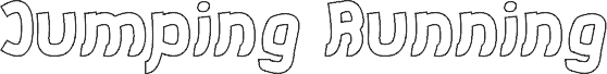Vorschau der Schriftart Jumping Running-Hollow