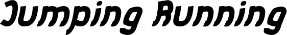 Vorschau der Schriftart Jumping Running Italic