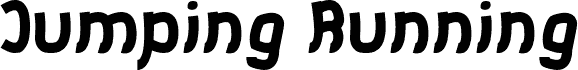 Vorschau der Schriftart Jumping Running-Light