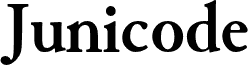 JunicodeBold