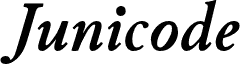 JunicodeBoldItalic